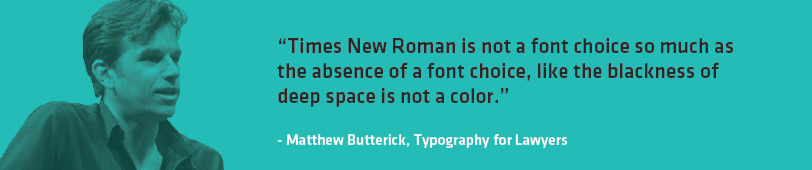 Times New Roman Quote